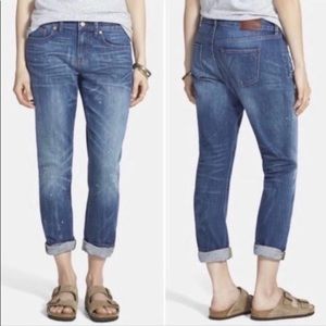 Madewell Slim Boyjean Paint Splatter Edition Size 31